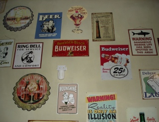 Signs in Olive’s, Sofia restaurant