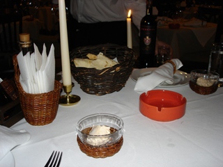 Dampers and entry dish in Etno, Sofia restaurant